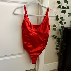 NWOT Amazon Satin Bodysuit